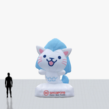 15 ft Custom cat mascot inflatables printed customized