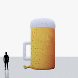 20 ft inflatable wine glass/bottle with custom printed