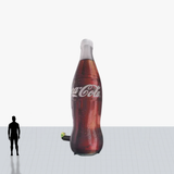 20 ft inflatable drink promotion bottle custom printed with company logo