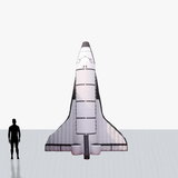 20 ft inflatable spaceship shuttle personalized