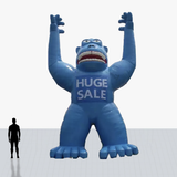 25 ft inflatable rooftop blue gorilla