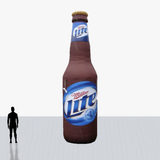 Custom giant 25ft beer glass inflatable printed with company logo