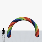 25 ft inflatable rainbow arch customized