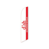 15' Dish Authorized Dealer Feather Flag with personalized logo
