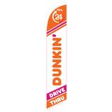Dunkin’ Donuts Drive Thru 24 Hours Feather Flag