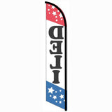 15' Deli Feather Flag with personalized logo