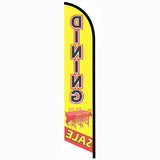 15' Dining Sale Feather Flag with custom printed logo