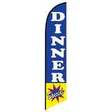 15' Dinner Special Feather Flag personalized with logo