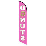 15' Donuts Feather Flag customized with your graphics