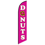 15' Donuts Feather Flag customized with your graphics