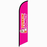 15' Dunkin Donuts Pink Feather Flag printed to your specs