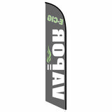 15' E-Cigar Vapor (Black) Feather Flag with your custom brand