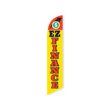 15' EZ Finance Feather Flag with custom printed logo