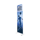 2 x 7.5 Custom Stand Straight Single-Sided Black Back Fabric