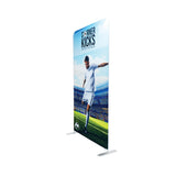 4 x 7.5 Custom Stand Straight Single-Sided White Back Fabric