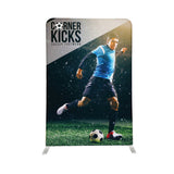 5 x 7.5 Custom Stand Straight Single-Sided White Back Fabric