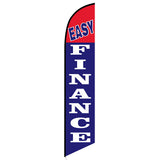 15' Easy Finance Feather Flag printed in full color