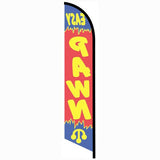 15' Easy Pawn Feather Flag with your custom branding