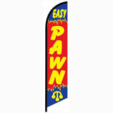 15' Easy Pawn Feather Flag with your custom branding