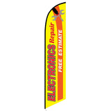 15' Electronics Repair Free Estimate Feather Flag with personalized logo