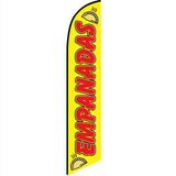 15' Empanadas Feather Flag custom printed with company logo