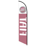 15' FIAT Feather Flag personalized with logo
