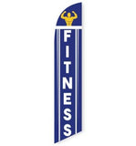 15' Fitness Feather Flag personalized with logo