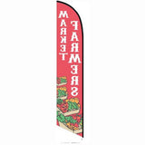 15' Farmers Market Feather Flag printed to your specs