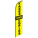 15' Faxes And Copies Feather Flag personalized with logo