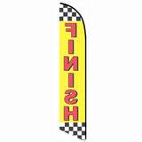 15' Finish Feather Flag customized with your graphics