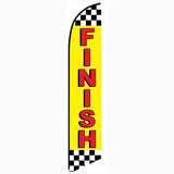 15' Finish Feather Flag customized with your graphics