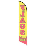 15' Flags Sold Here Feather Flag with personalized logo
