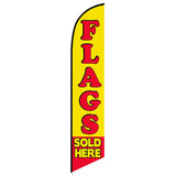 15' Flags Sold Here Feather Flag with personalized logo