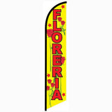 15' Floreria Feather Flag with custom printed logo