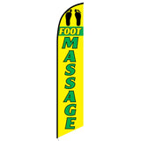 15' Foot Massage Feather Flag printed to your specs