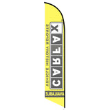 15' Free Carfax Report Feather Flag with your custom brand