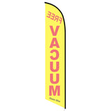 15' Free Vacuum With Wash Banner Flag customized with your graphics