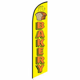 15' Fresh Bakery Feather Flag printed with custom graphics