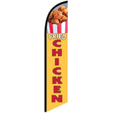 15' Fried Chicken Feather Flag printed in full color