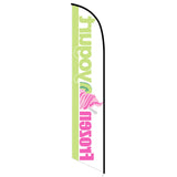 15' Frozen Yogurt Feather Flag printed to your specs