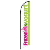 15' Frozen Yogurt Feather Flag printed to your specs