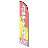 15' Furniture Sale Banner Flag custom printed with company logo