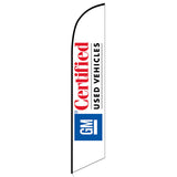 15' GM Certified Used Vehicles Feather Flag printed with custom graphics