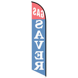 15' Gas Saver Feather Flag with your custom branding