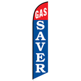 15' Gas Saver Feather Flag with your custom branding