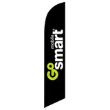 15' GoSmart Mobile Feather Flag printed in full color