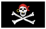 3x5 Gold Teeth Skull Pirate Flag
