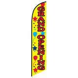 15' Grand Opening (Yellow) Feather Flag customized with your graphics
