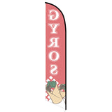 15' Gyros Feather Flag with your custom brand