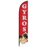 15' Gyros Feather Flag with your custom brand